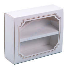 Transparent plastic small gift box packaging with PET window